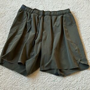 Lululemon Surge Lined Short 6inches Dark Olive